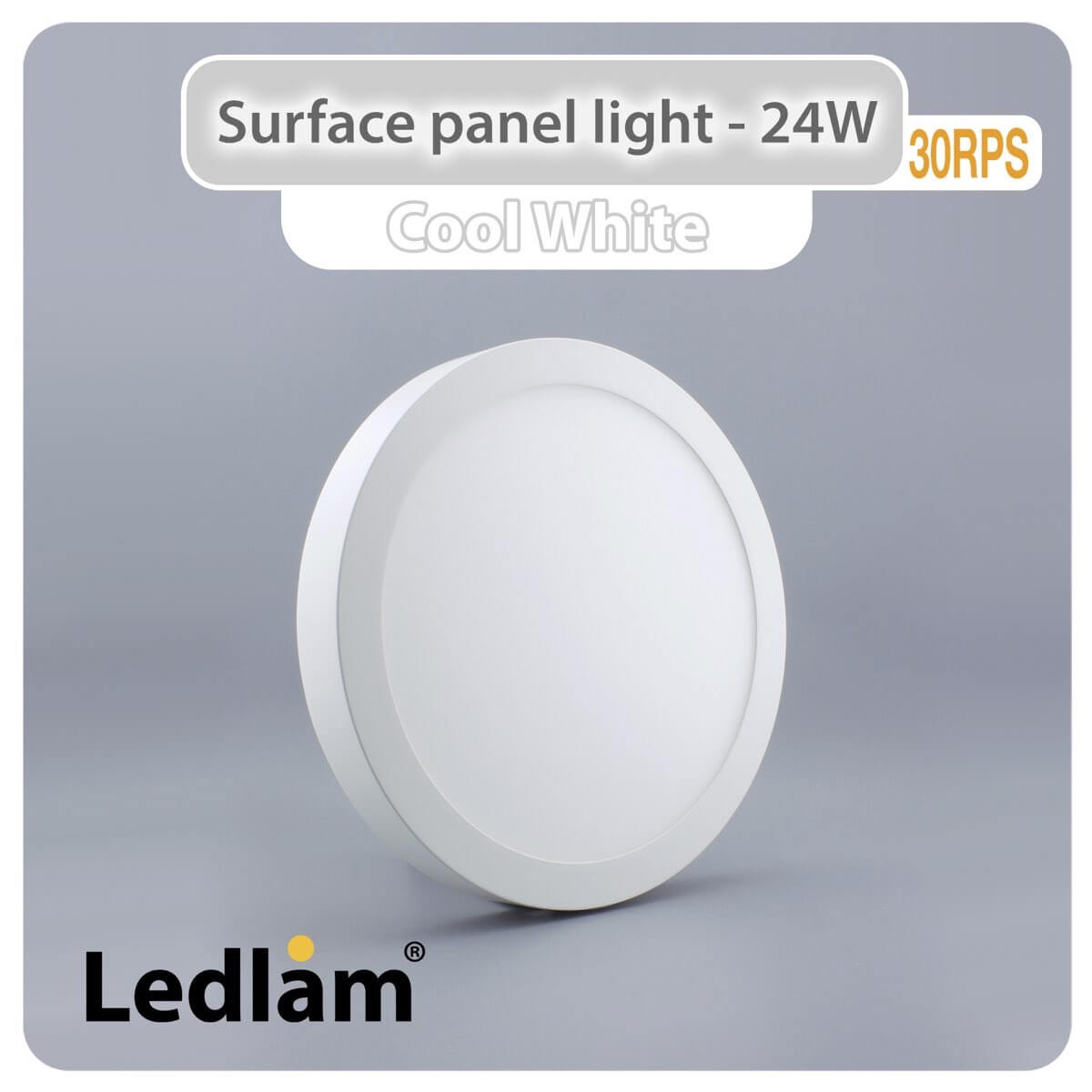 LED Surface Panel Light 24W Round 30RPS