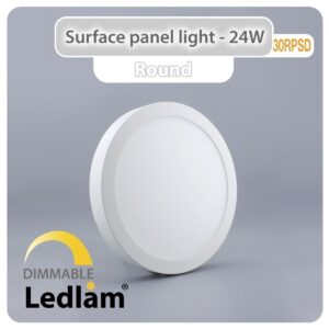LED Surface Panel Light 24W Round 30RPSD - dimmable