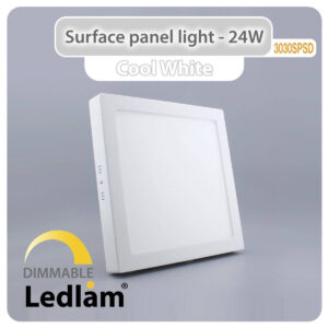 LED Surface Panel Light 24W Square 3030SPSD - dimmable