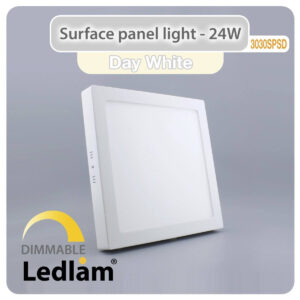 LED Surface Panel Light 24W Square 3030SPSD - dimmable