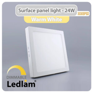 LED Surface Panel Light 24W Square 3030SPSD - dimmable