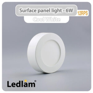 LED Surface Panel Light 6W Round 12RPS