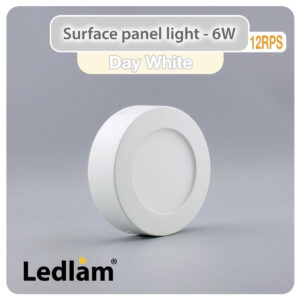 LED Surface Panel Light 6W Round 12RPS
