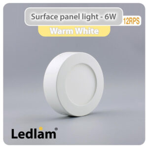 LED Surface Panel Light 6W Round 12RPS