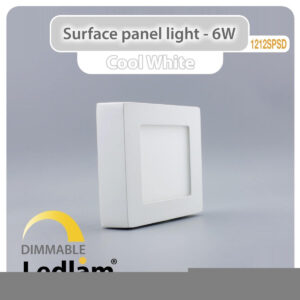 LED Surface Panel Light 6W Square 1212SPSD - dimmable