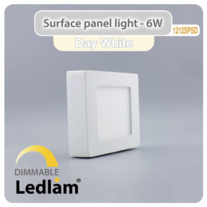 LED Surface Panel Light 6W Square 1212SPSD - dimmable